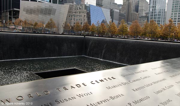 Pond 2 at the 9/11 World Trade Center Memorial
