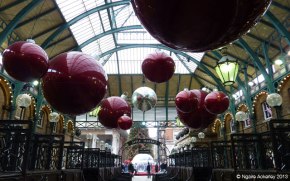Apple Market Christmas Baubles in Covent Garden