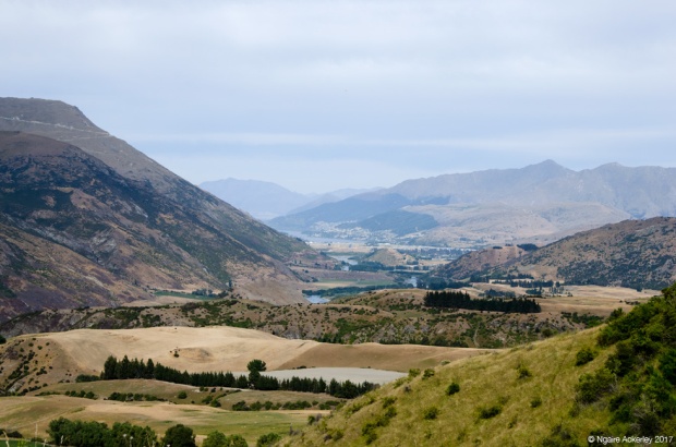 View from the Crown Range to Queenstown